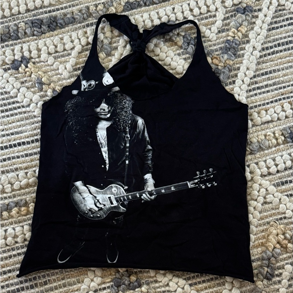 Slash Distressed Tank Top